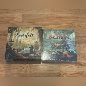 Everdell Board Game and Everdell (Bellfaire) Accompanying Board Game